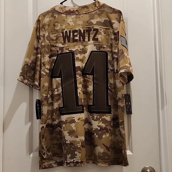 Nike Salute to Service Philadelphia Eagles #11 Wentz Jersey New With Tags - Picture 5 of 6